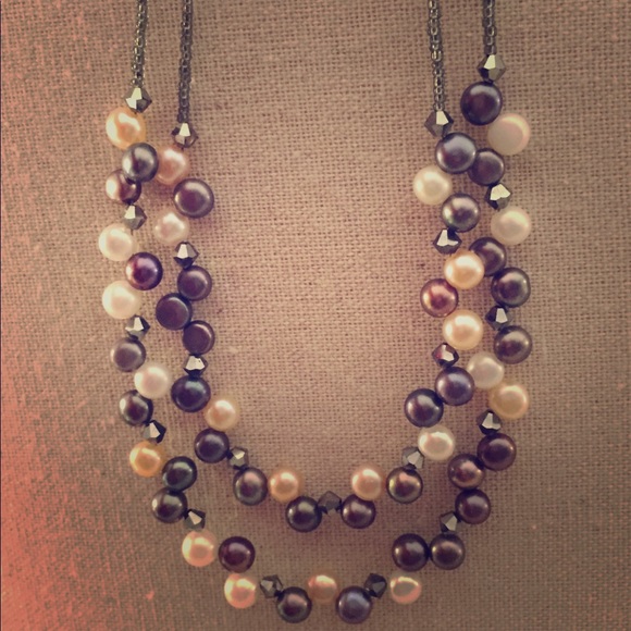 Layered pearl necklace - Picture 2 of 5